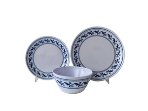 2021 Thiết Kế Mới <span class=keywords><strong>Melamine</strong></span> Dish 12PCS Bộ Đồ Ăn Tối Giáng Sinh Bằng Nhựa - Product Image 2