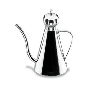 Contenitore per olio conico in acciaio inossidabile con beccuccio per versare, per la conservazione in cucina - Product Image 1