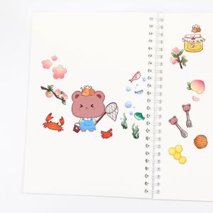 Carnet à spirale personnalisé en gros avec couverture recyclable, design sur mesure, couleurs variées, pour livre d'autocollants, livre d'images, carnet à couverture rigide - Product Image 4