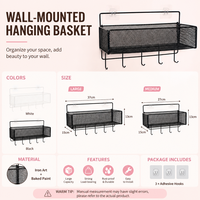 Étagère murale métallique intégrée, panier de rangement pour salle de bain, organisateur multi-niveaux, style moderne et minimaliste, pour dortoir étudiant