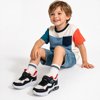 Chaussures de sport pour enfants avec lumières LED, fermeture Velcro, couleurs personnalisables, confortables, souples, respirantes, pour toutes les saisons, pour garçons