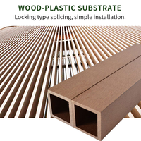 Offre Spéciale extérieur Tubes décoratifs en bois WPC Faisceau composite en bois-plastique pour la décoration extérieure