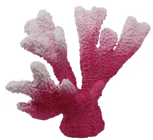 树脂海洋生物人造红绿珊瑚雕刻精致家居雕像