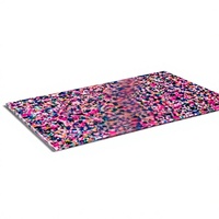 Feuille de celluloid multicolore Confetti, motif moucheté rose, bleu, jaune vif, film brillant pour accessoires de mode capillaires