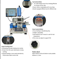 Machine de retouche bga reball WDS620, trois zones de température avec écran LCD, offre spéciale