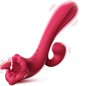3 Motorlu Titreşimli Yetişkin Oyuncağı Yüksek Topuklu Tasarım 3'ü 1 Arada G Noktası Vibratörü Kadın Dil Yalama Mastürbatörü Klitoral Stimülatör - Product Image 1