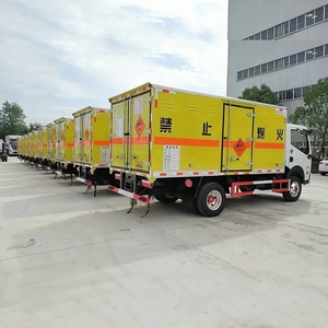 Camión de <span class=keywords><strong>caja</strong></span> de transporte de mercancías peligrosas Dongfeng, equipo de voladura inflamable de 5 toneladas, camión de carga de entrega - Product Image 5
