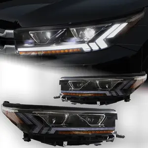 Luci per auto per Toyota Highlander proiettore per fari lente 2017 Kluger lampada di segnalazione dinamica fari a LED Drl Automotive