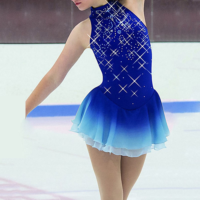 Robe Velours Femme Blue Figure es Girls Figure Skating