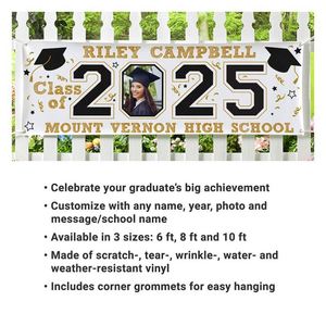 Full Color Custom Graduation <b>Banner</b> Digital Printing Outdoor Advertising Pvc Vinyl <b>Banner</b> Yard Sign - Product Image 2