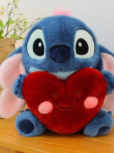 Nuovo Creativo <span class=keywords><strong>Peluche</strong></span> Grande di Stitch con Cuore, Regalo di San Valentino, Grande Bambola Stitch, Cuscino <span class=keywords><strong>Peluche</strong></span> - Product Image 6