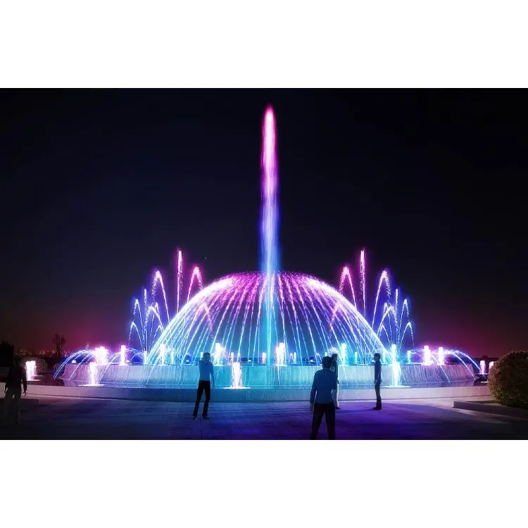 China Supplier interactive music fountain swimming pool water fountain light outdoor lake fountains