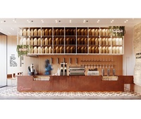Comptoir de Bar à café industriel, meubles de Restaurant personnalisés, Design d'intérieur de café