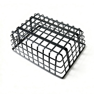 Organisateur de rangement en métal de bureau, panier en fil rectangulaire multifonction, panier de rangement en fer pour la maison, panier d'égouttage pour aliments - Product Image 5