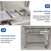 OCEAN Petite Machine à Tempérer et à Faire Fondre le Chocolat, Triple Capacité (8kg, 15kg, 30kg, 60kg) - Prix