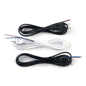 Black 2Pin INMETRO Ac Power Cord With IEC C7 2x0.75mm2 Ac <strong>Cable</strong> European Plug 2 Pins <strong>Rubber</strong> Extension 220 Volts Power Cord - Product Image 2