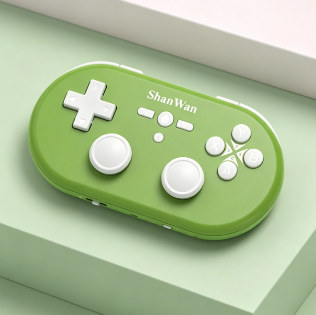With Hall Joystick Six-axis Shanwan Q37 PRO Mini Gamepad Micro Wireless Game Controller for Switch Android IOS PC