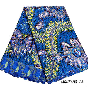 <span class=keywords><strong>Pagne</strong></span> Africain en Coton Ciré, Tissu Imprimé Motif Holand Grand Super <span class=keywords><strong>Doré</strong></span> - Product Image 3