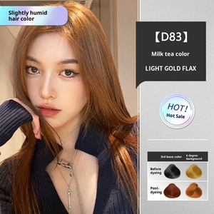 JiaYing Home Crema <span class=keywords><strong>Colorante</strong></span> per Capelli Shampoo Nero Naturale Tè al Latte Copre i Capelli Grigi a Base Vegetale Semi-Permanente <span class=keywords><strong>Senza</strong></span> <span class=keywords><strong>Ammoniaca</strong></span> - Product Image 4