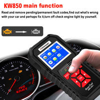 Escáner de mano Lector de código de falla Escáner ECU de coche KONNWEI para automóviles/para camiones/para SUV Soporte multimarca