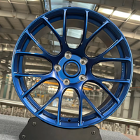 Jantes en alliage forgé de luxe personnalisées FSC-30 1 pièce Jantes forgées bleu foncé pour Toyota Mercedes-Benz Tesla BMW Ford