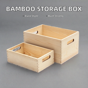 Caja <span class=keywords><strong>de</strong></span> Almacenamiento <span class=keywords><strong>de</strong></span> Diseño Europeo Cuadrada <span class=keywords><strong>de</strong></span> Bambú, Organizador <span class=keywords><strong>de</strong></span> Escritorio para Maquillaje, Baño, Utensilios <span class=keywords><strong>de</strong></span> <span class=keywords><strong>Cocina</strong></span> - Product Image 2