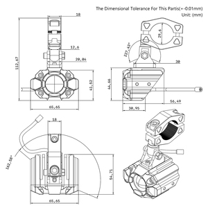 Khoan miễn phí Clamp-on chống mưa sương mù đèn sân khấu dual-màu dẫn xe máy & Xe tay ga AUX phía trước đèn pha cho bội thu nhanh chóng installatii - Product Image 5