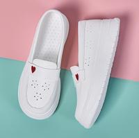 Chaussures blanches souples, légères et confortables à semelle creuse pour infirmières, dentistes, médecins et personnel médical