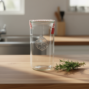 Pot en verre à bord rond Weck 1,5 L, bouteille de conservation - Product Image 3