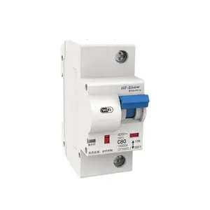 High Quality WIFI 4G Mini Smart Circuit Breaker GPRS RS485 TCP IP RCBO ELCB Air Earth Residual Current Leakage Metering MCB