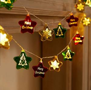 Cortina de luz de estrella LED IP44 Cadena de luces decorativas para decoración de árbol de Navidad y habitación de vacaciones con soluciones de circuitos de iluminación - Product Image 5