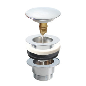 WaiiHO 17 - Tapón de desagüe emergente de latón cromado de cabeza grande, accesorios duraderos para fregadero con filtro para lavabo - Product Image 4