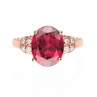 Anillo de Compromiso de Plata de Ley 925 con Granate en Forma de Corazón de James Avery, con Detalles de Diamantes en Engaste de Puntas, Bañado en Rodio, Ideal para Regalo
