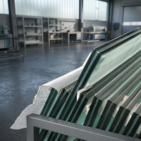 Verre feuilleté industriel PVB, verre de sécurité insonorisant anti-émeute pour fenêtres, portes, façades et bâtiments