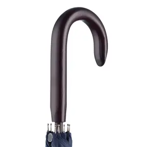 Ombrello regolare con manico in legno AC, merchandising personalizzato - Product Image 3