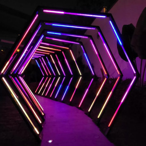 Bán Hot Custom Neon LED đường hầm Khung Đèn lối vào vòm <span class=keywords><strong>Backdrop</strong></span> cho trang trí - Product Image 4