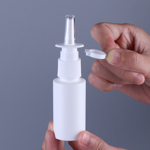 White Medical Grade 15ml 20ml 30ml Transparent <b>Plastic</b> Nasal Spray Bottles Packaging for Nasal Sprays - Product Image 1