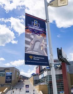 Custom Vinyl Banner Street Light Pole Banners <b>Brackets</b> 18OZ Heavy Duty Outdoor Banner for Campaign - Product Image 5