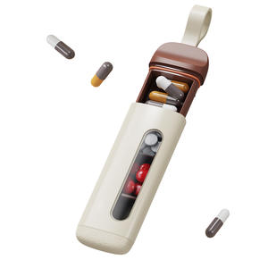 Boîte à pilules Wei Jian modèle 8336, 3 compartiments (matin, <span class=keywords><strong>midi</strong></span>, soir), portable, pour usage quotidien, avec rangement coulissant - Product Image 5