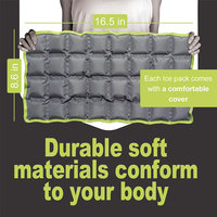 Sac de glace en gel polyvalent réutilisable pour les blessures-Emballage de glace flexible avec support en tissu doux pour la thérapie par le froid chaud