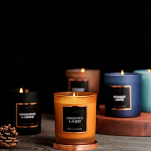 Bougies parfumées en cire de soja pour gueste, vente en gros, haute qualité, cadeaux de mariage personnalisés - Product Image 1
