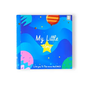 Libro di memoria con copertina rigida a spirale personalizzato per Album per bambini stampa libri di diario di crescita del primo anno
