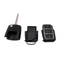 Clé de voiture à distance étanche à 3 boutons, code fixe 315 433 MHz 6V LED, entrée sans clé automatique, télécommande pour porte de garage