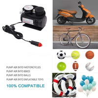 Mini compresseur d'air portable économique pour voiture, gonfleur de pneus avec 150 psi, plastique, 12 V, garantie 1 an
