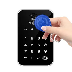 Penjualan Langsung dari Pabrik 433Mhz Keyboard Sentuh Nirkabel Mendukung Kartu RFID untuk Sistem Alarm Keamanan Rumah