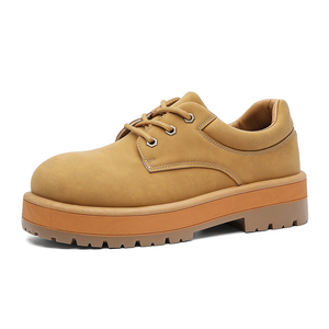 Nouvelles bottes basses pour hommes fabriquées à l'usine de Wenzhou, prix bas, pointures 39-44, lacets, chaussures Derby tendance, produits africains tendance 2026 - Product Image 1
