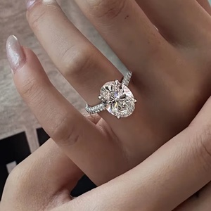IGI Certification DEF VVS Oval Shape Main Stone Designs <b>Fine</b> <b>Ring</b> 14k 18k Gold Lab Grown Diamonds Jewelry <b>Rings</b> - Product Image 1