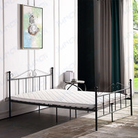 Junqi – lit de jardin en métal, conception de lit en métal pour toujours, lit de jardin surélevé, double lits en métal, cadre