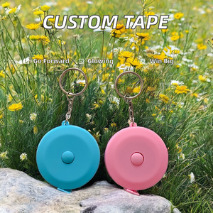 أدوات قياس مخصصة صغيرة قابلة للسحب بطول 1 متر و1.5 متر و2 متر، شريط قياس دائري مع شعار مخصص - Product Image 4