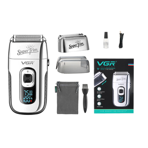 Rasoio Elettrico a Lamina VGR V-399 Professionale ad Alta Velocità, <span class=keywords><strong>Regolabarba</strong></span> per Viso da Uomo, Rasoio Elettrico Senza Fili, Kit per la Cura della Barba - Product Image 3